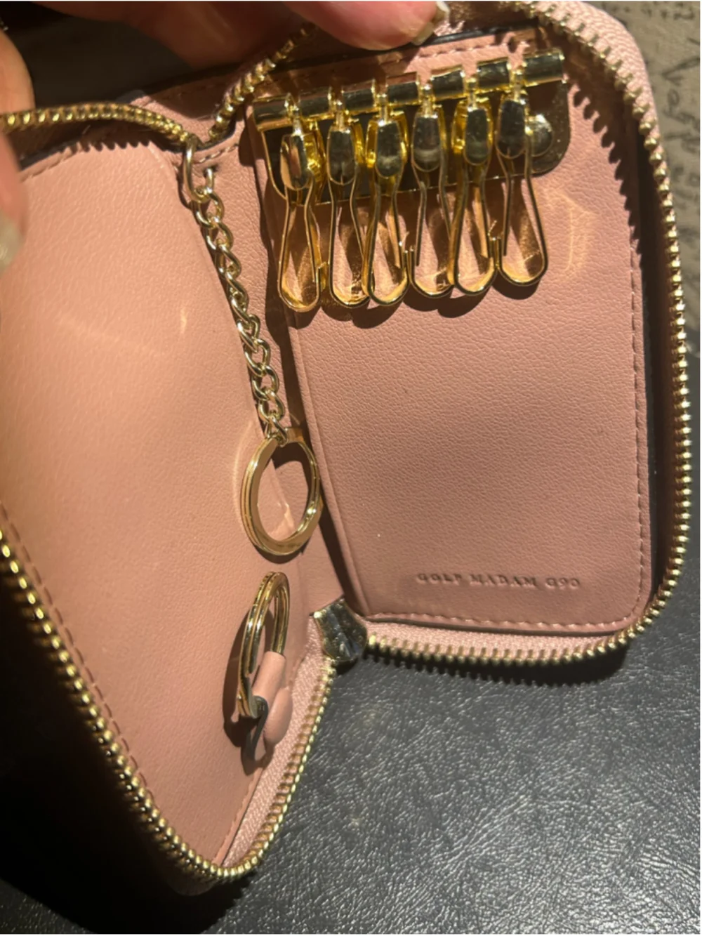 Women's Unbranded Key Holder Case One Size Beige and Pink
